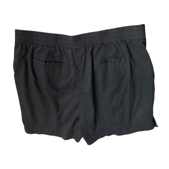 Size 16 Land 'N Sea Womens Pull On Black Shorts Elastic Drawstring Pockets - Picture 7 of 9